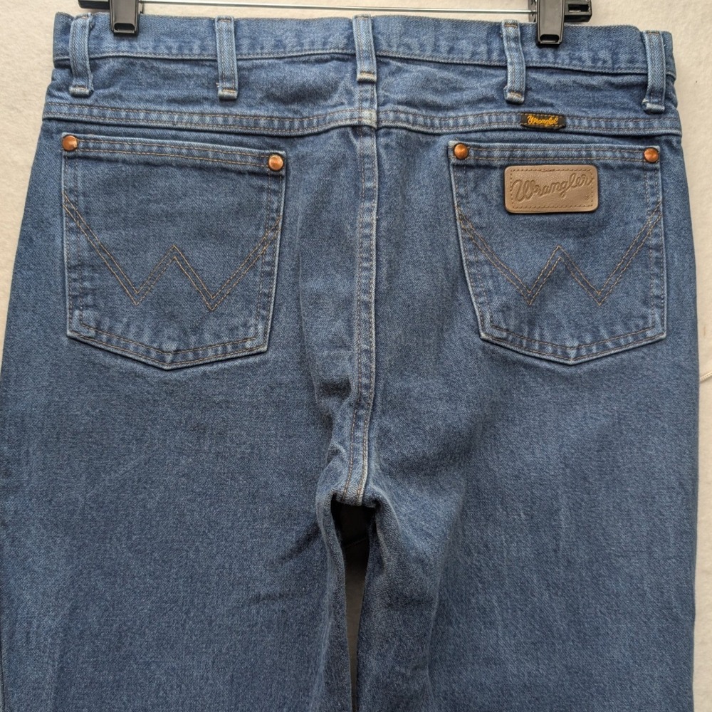 Wrangler Cowboy Cut Slim Fit Jeans Mens 34x36 Blue 936PWD High Rise - Picture 11 of 11